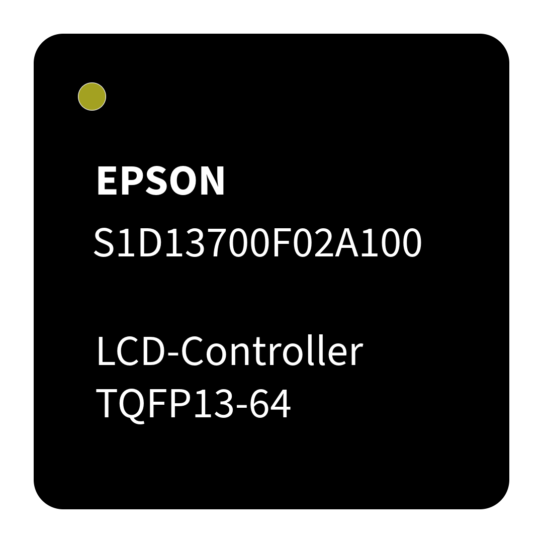 EPSON S1D13700F02A100 LCD-Controller TQFP13-64pin